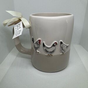 Rae Dunn Cluck Ceramic Mug NWT